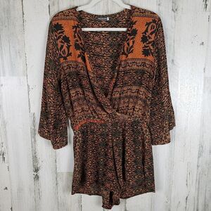 Earthbound Boho Silky Romper Sz M